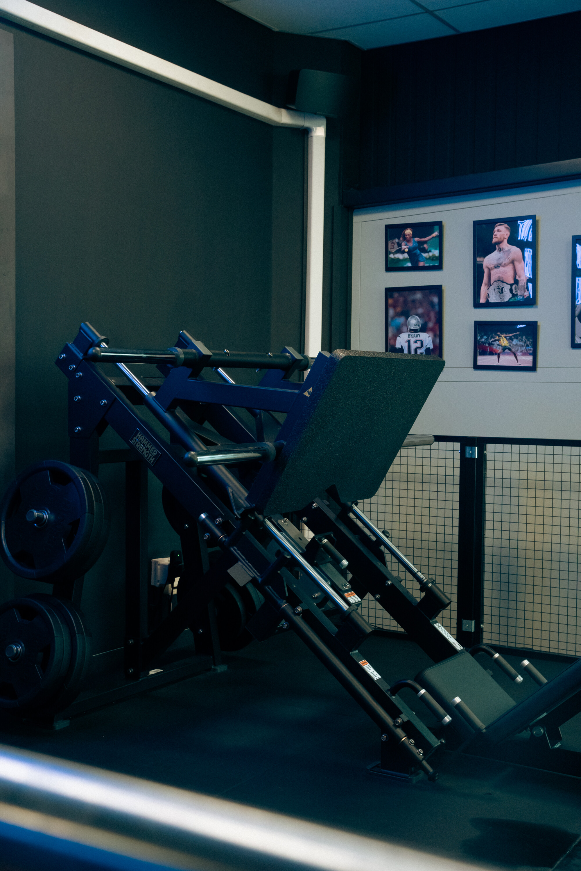 Legpress in de krachttrainingsruimte van The Strength Club